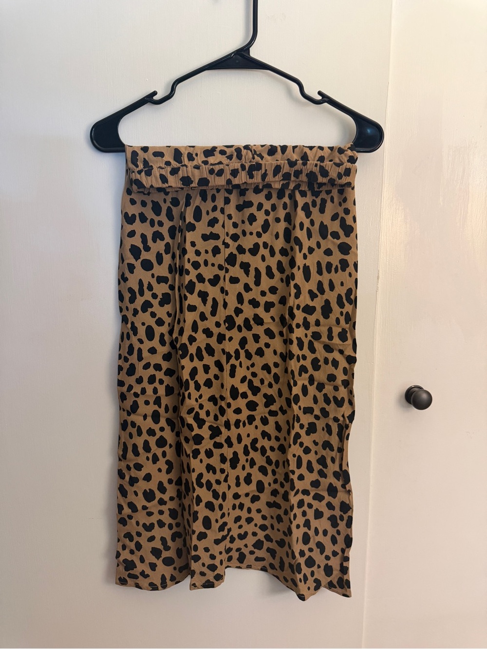 GAP Leopard Print Midi Skirt - Tan and Black